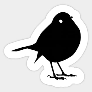 Bird Black Silhouette Animal Pet Cool Style Sticker